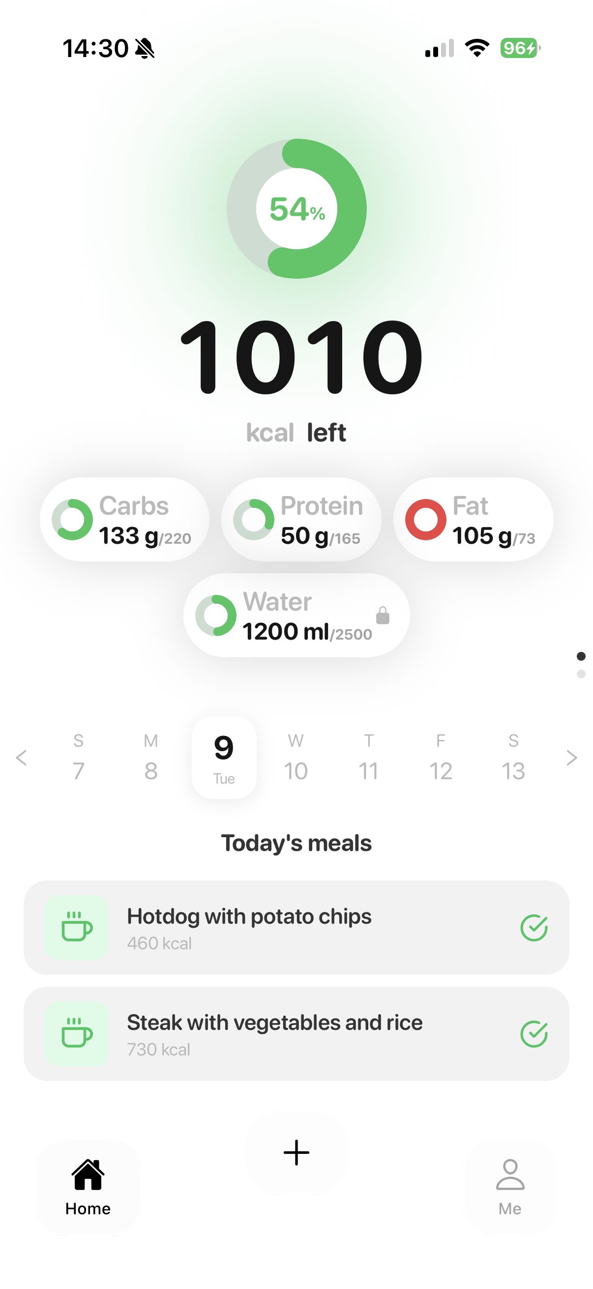 CalMe app screenshot